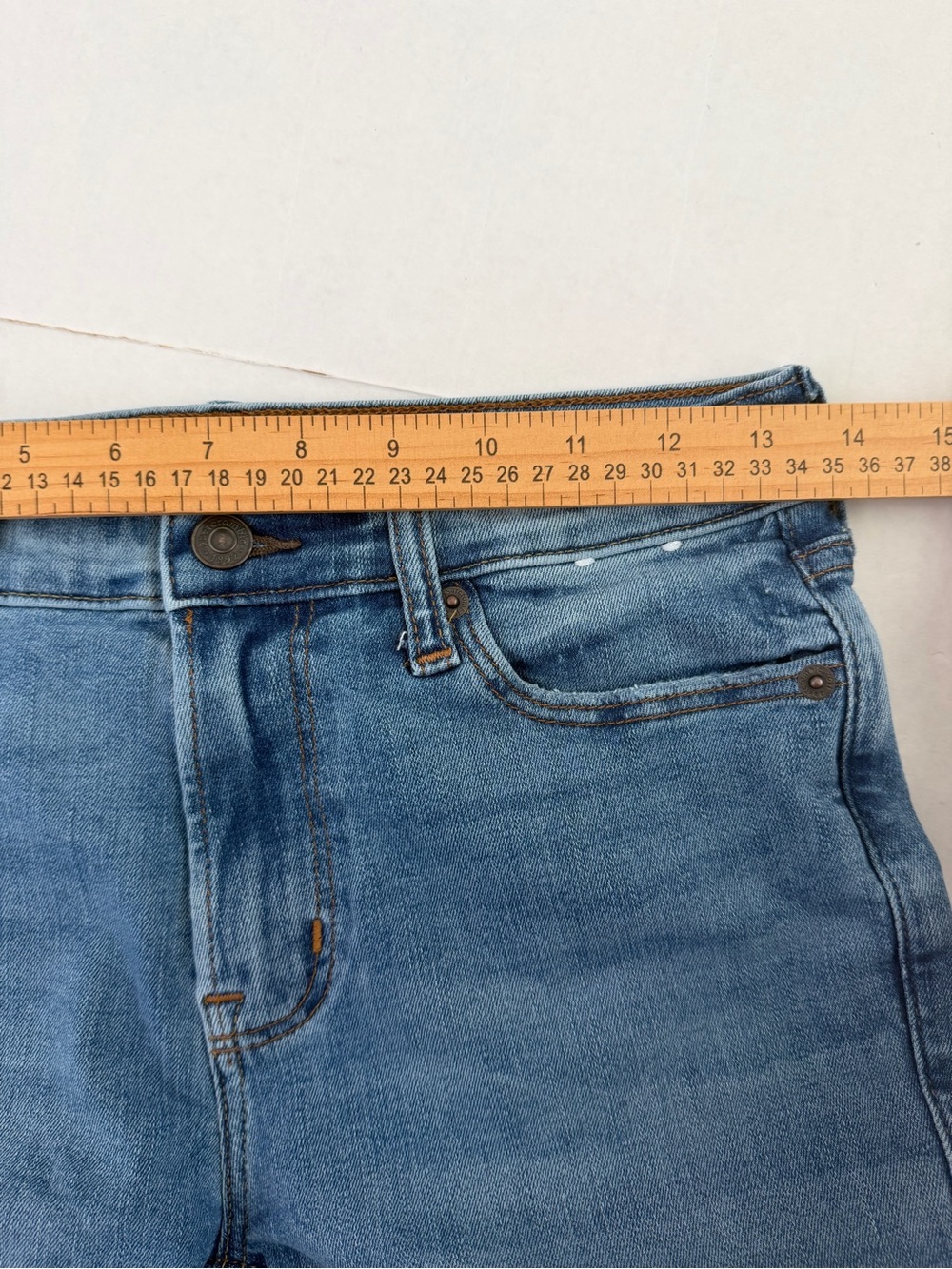 Abercrombie Kids Jeans Boys 11/12 Long Denim Taper Casual Preppy Pant - Picture 9 of 13